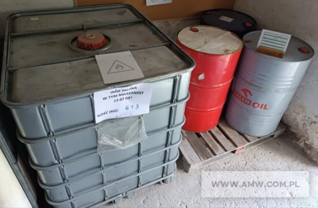 Inne paliwa włącznie z mieszaninami (mieszanina oleju napędowego i benzyny samochodowej) (kod odpadu 13 07 03*) 